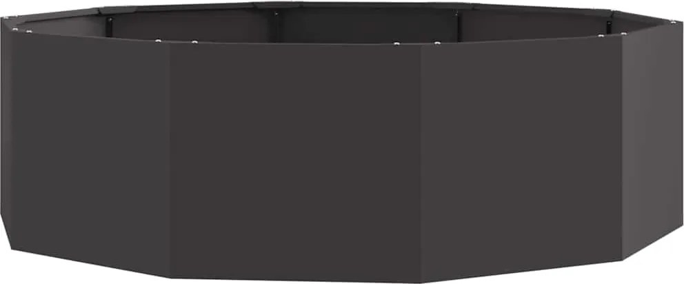 vidaXL Jardinieră Negru 120 x 120 x 35 cm Oțel