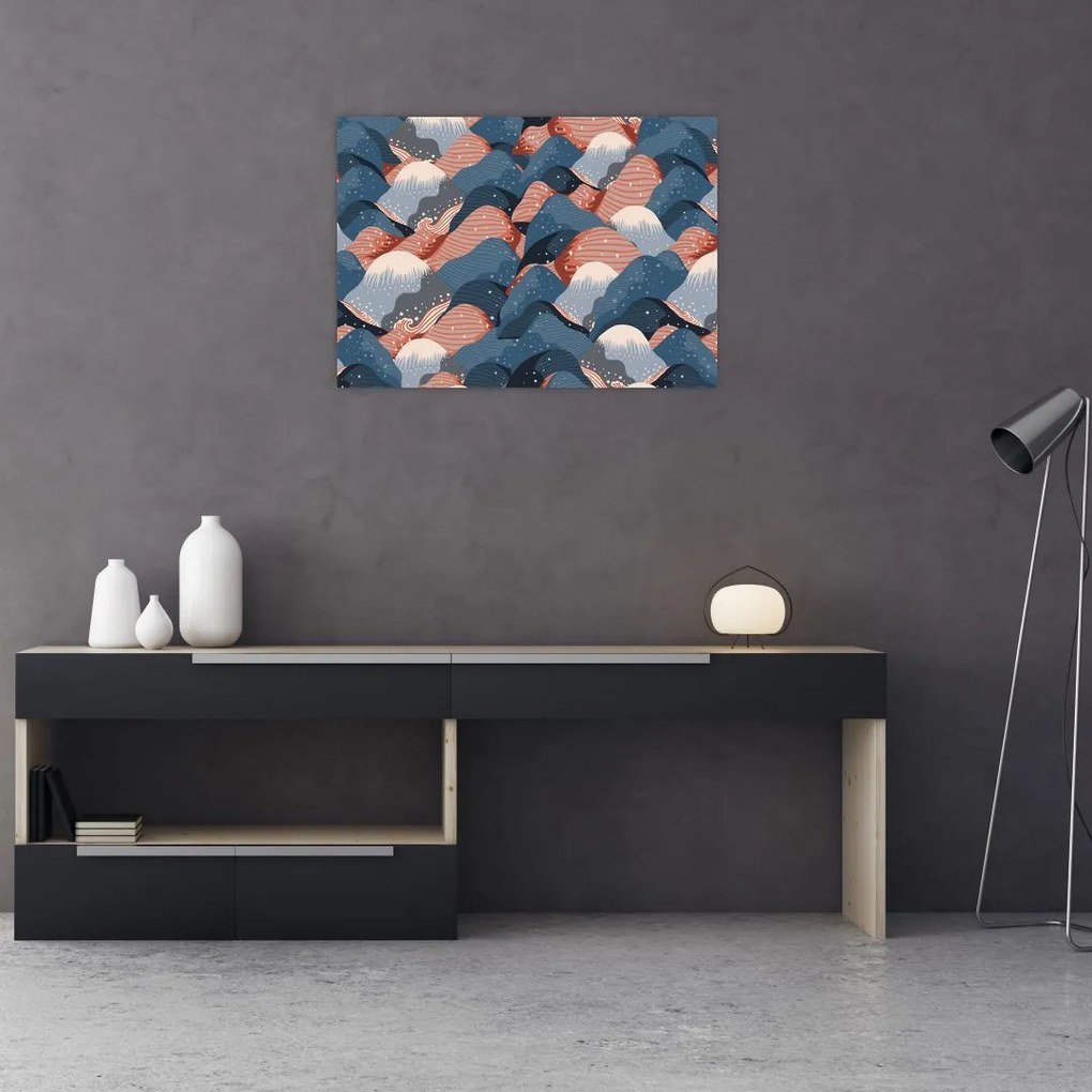 Tablou - Valuri și dealuri (70x50 cm)