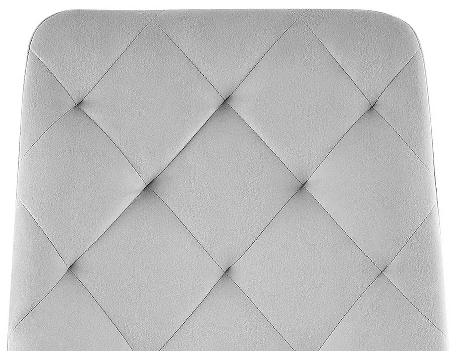 Scaun de bucaterie Jerry Velvet, gri deschis