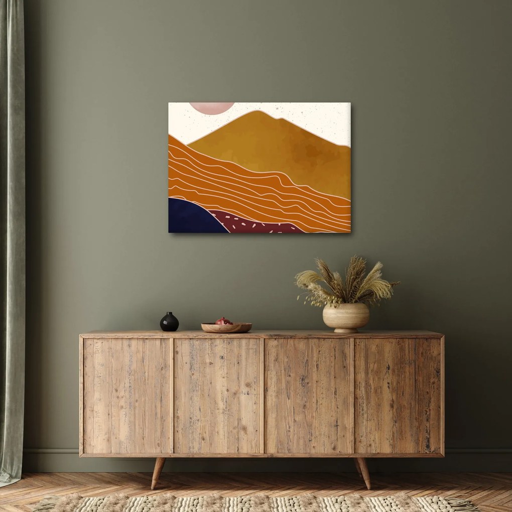 Tablou - Muntele de design Spacefrog N⁰1 (70x50 cm)