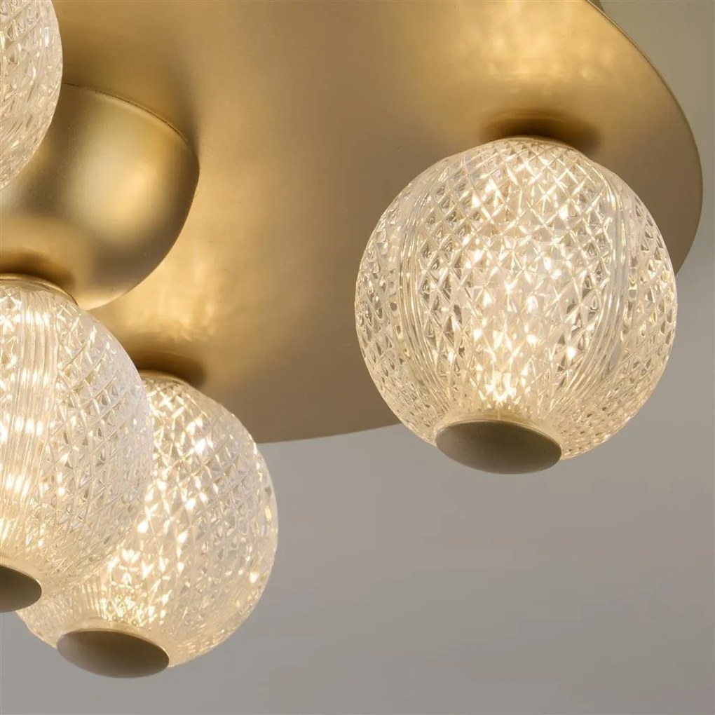 Plafoniera LED design modern Asteroid Led auriu
