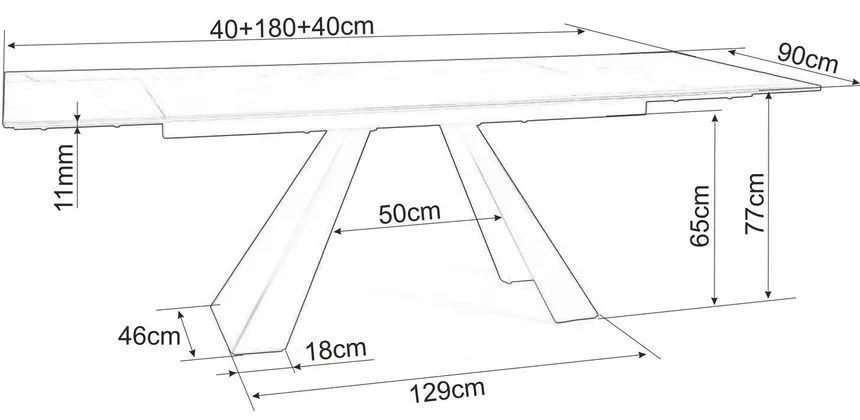 Masa de bucaterie Salvadore 180 x 90 cm, maro inchis