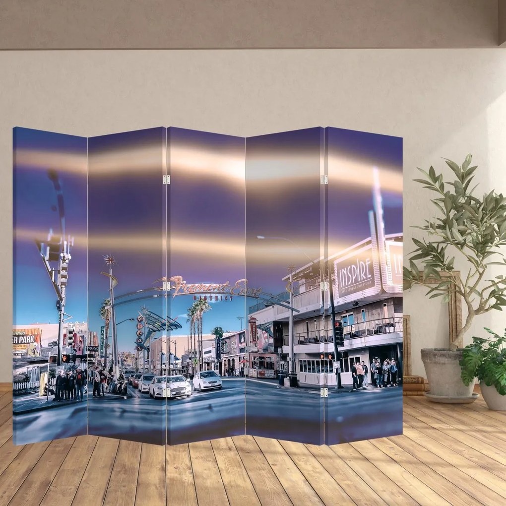 Paravan - Strada în Las Vegas (210x170 cm)