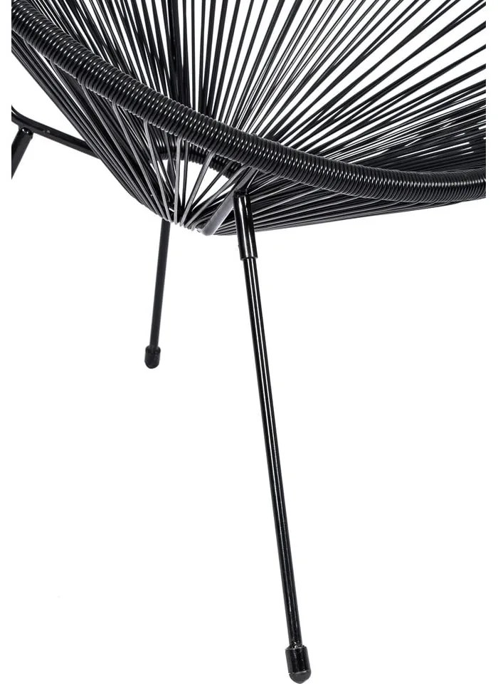 Fotoliu de grădină negru din metal/din plastic Avocado Comfort – Bonami Selection