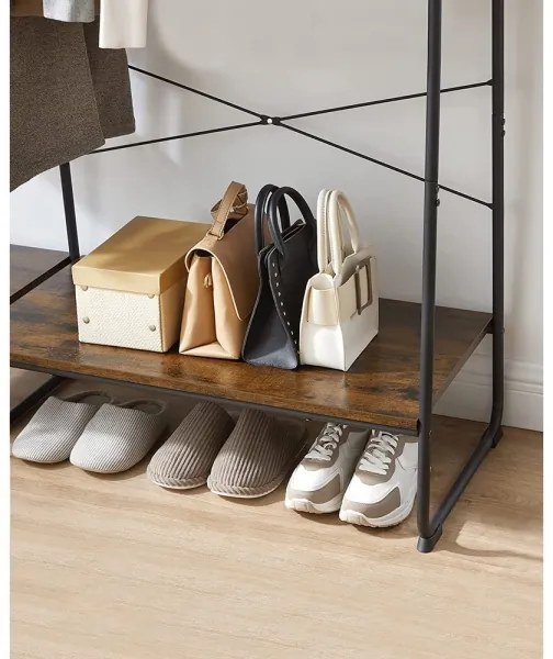 Cuier de podea LINEA, maro/negru