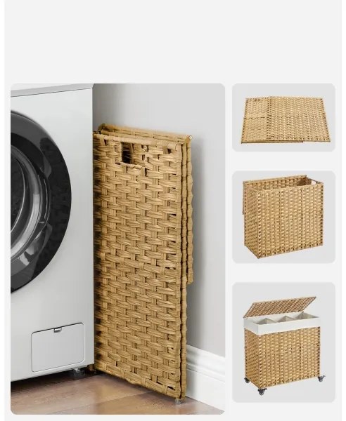 Coș de rufe FLYN din ratan