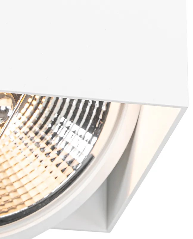 Spotlight de design cu AR111 dreptunghiular 2 lumini - Box