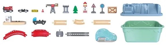 Set cale ferată Hape în cutie - Portul