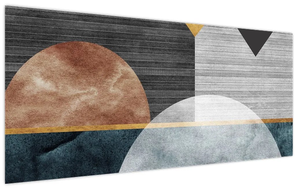 Tablou - Forme și texturi (120x50 cm)