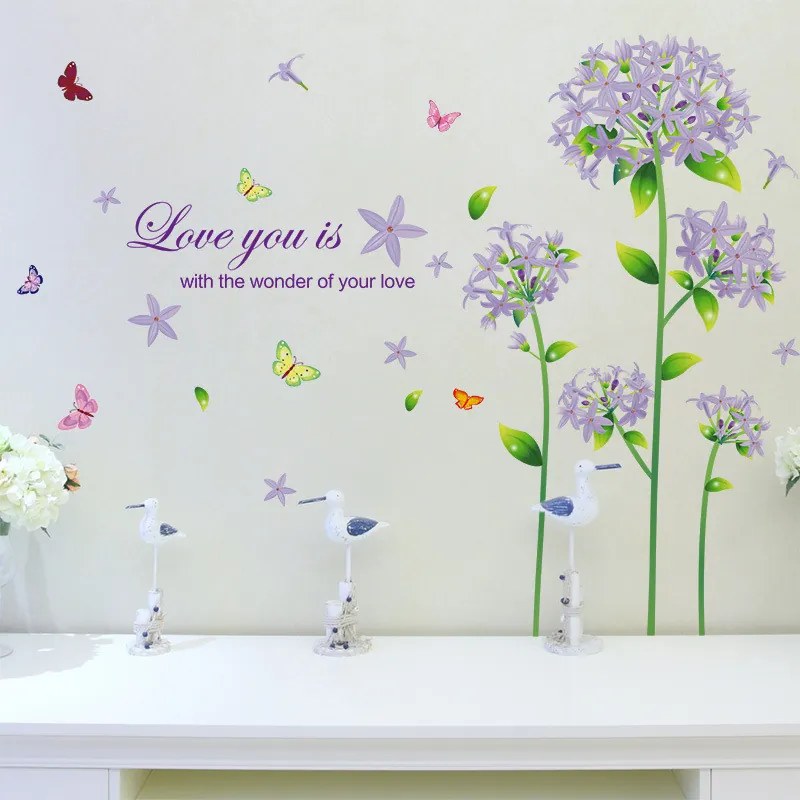 Sticker perete Flori de Liliac