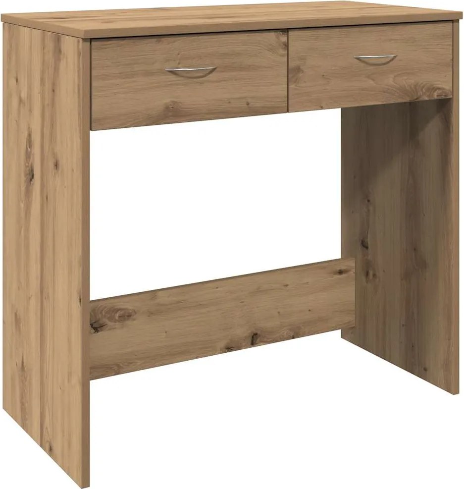 vidaXL Birou, stejar artizanal, 80x40x75 cm, lemn prelucrat