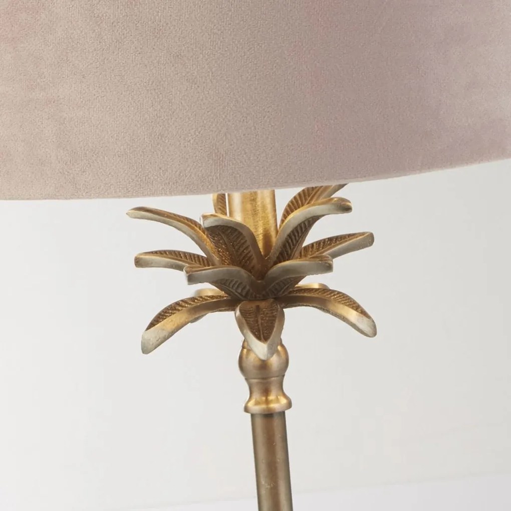 Veioza, Lampa de masa eleganta Palm roz