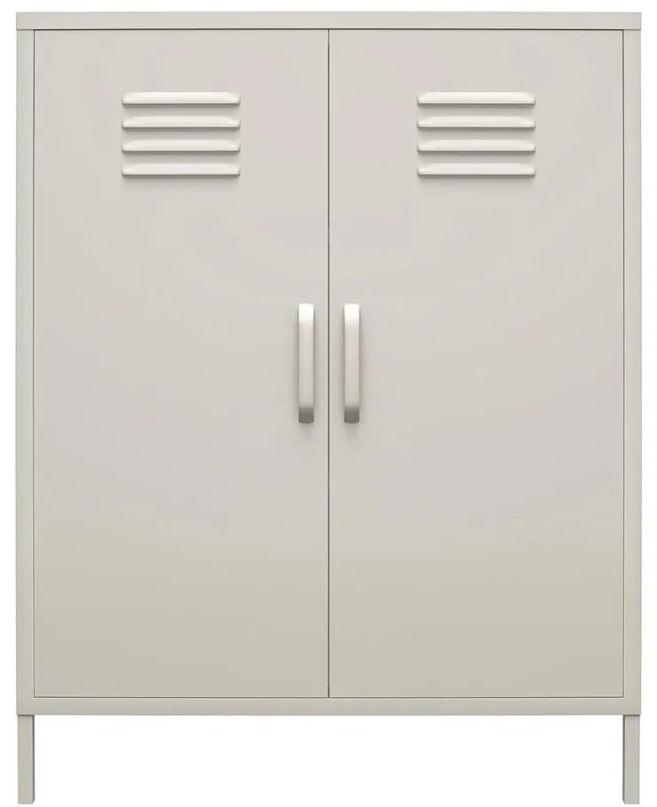 Dulap gri deschis din metal 79x100 cm Bradford – Støraa