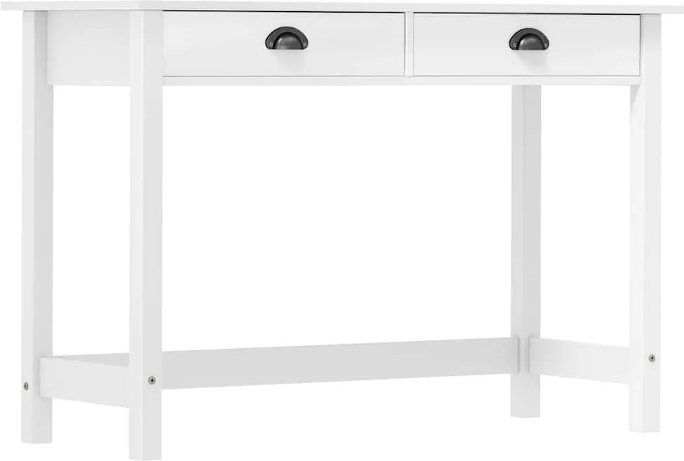 vidaXL Masă consolă Hill cu 2 sertare, 110x45x74 cm, lemn masiv pin