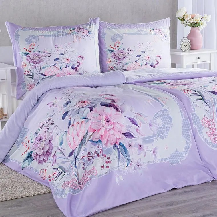 decoDoma Lenjerie de pat Dual Feel EVELYN