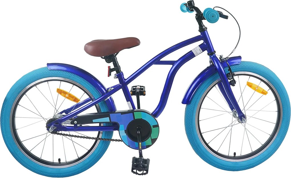 vidaXL Bicicletă pentru Copii 22 Inci pentru 7-12 ani Albastru închis