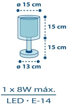Dalber 60611N – lampă de veghe LED pentru copii POLICE, 1xG4/4W/230V, multicoloră