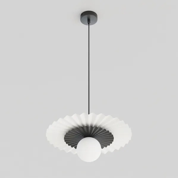 Lustră UMBRA pe cablu, 1xG9/8W/230V, negru/alb