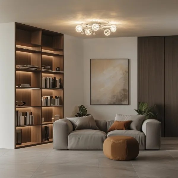 Eglo 32103 - Lustră aplicată LED VELAGO, 5xG9/33W/230V, crom lucios