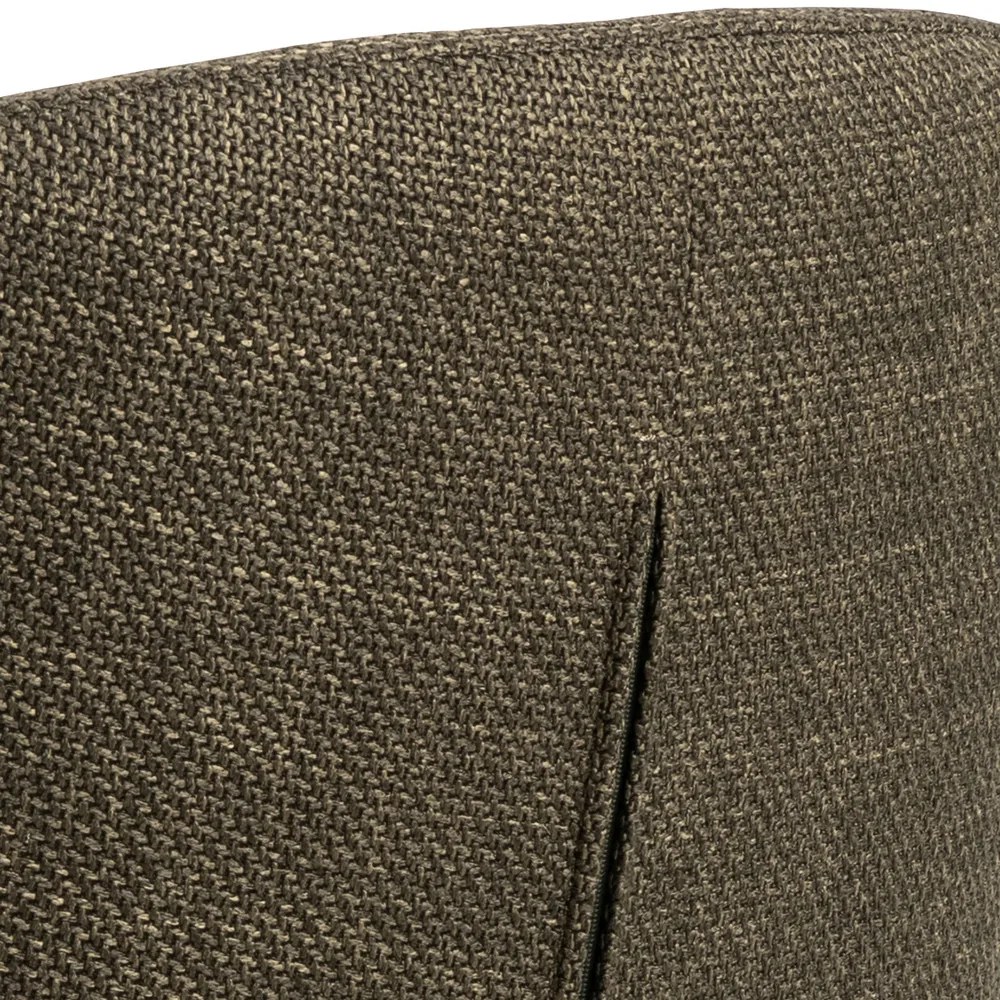 MAZZONI EXPORT CLARA Verde Măsliniu (material Basel 77)/picioare negre - SCAUN MODERN ADÂNC TAPIȚAT PENTRU SALON/LIVING/BIROU LOFT