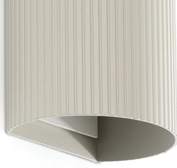 Aplică FARO 40544 SOLE 2xGU10/8W/230V gri canelat rotund