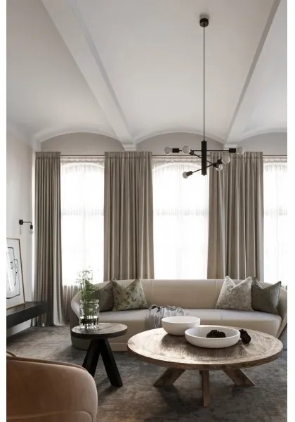 Aplică perete DUOMO 1xE27/60W/230V negru