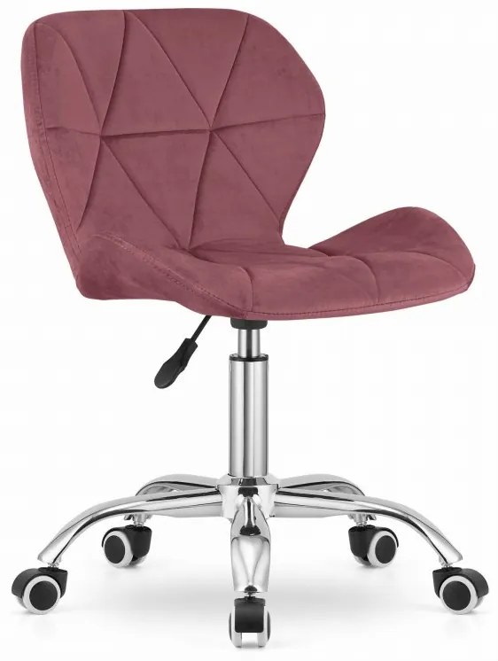 Set pentru birou masa de birou TAYLOR SONOMA 100x50 cm + scaun de birou AVOLA VELVET roz inchis