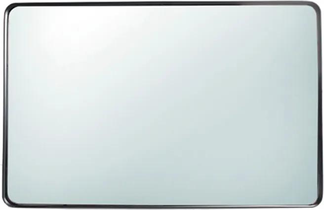 Oglinda dreptunghiulara neagra din metal si sticla 40x60 cm Nahla Lifestyle Home Collection