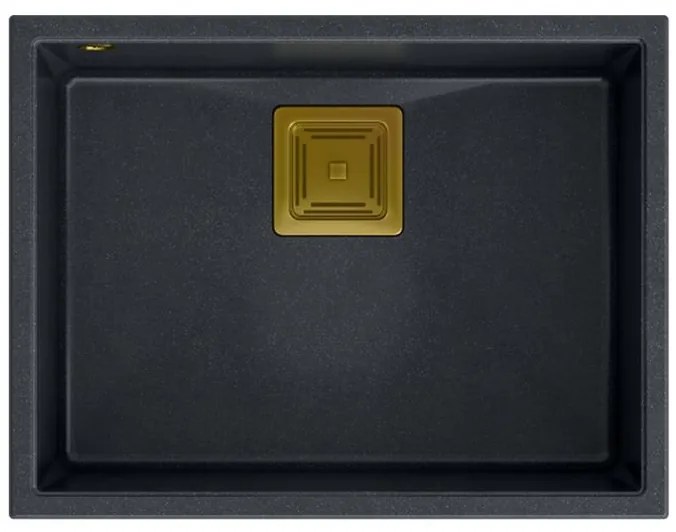 Chiuveta din granit DAVID 50 negru metalic