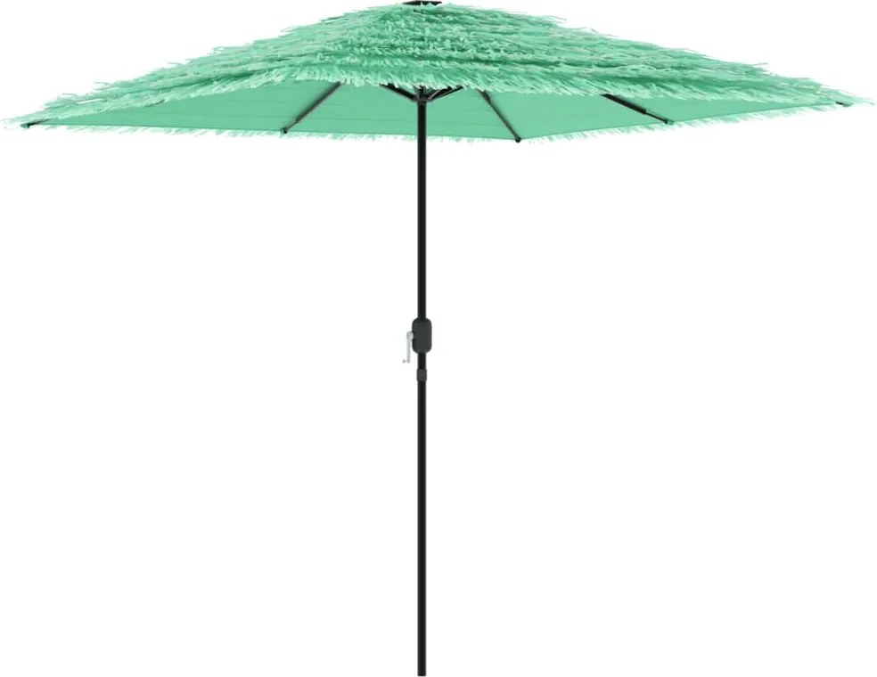 vidaXL Umbrelă soare de grădină cu stâlp din oțel verde 248x248x248 cm