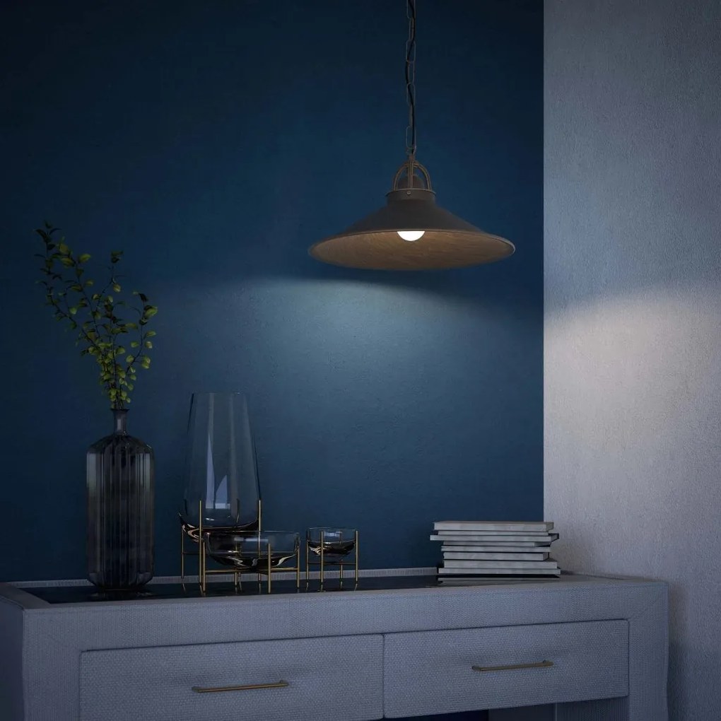 Pendul stil industrial din alama personalizabila Alice 35cm