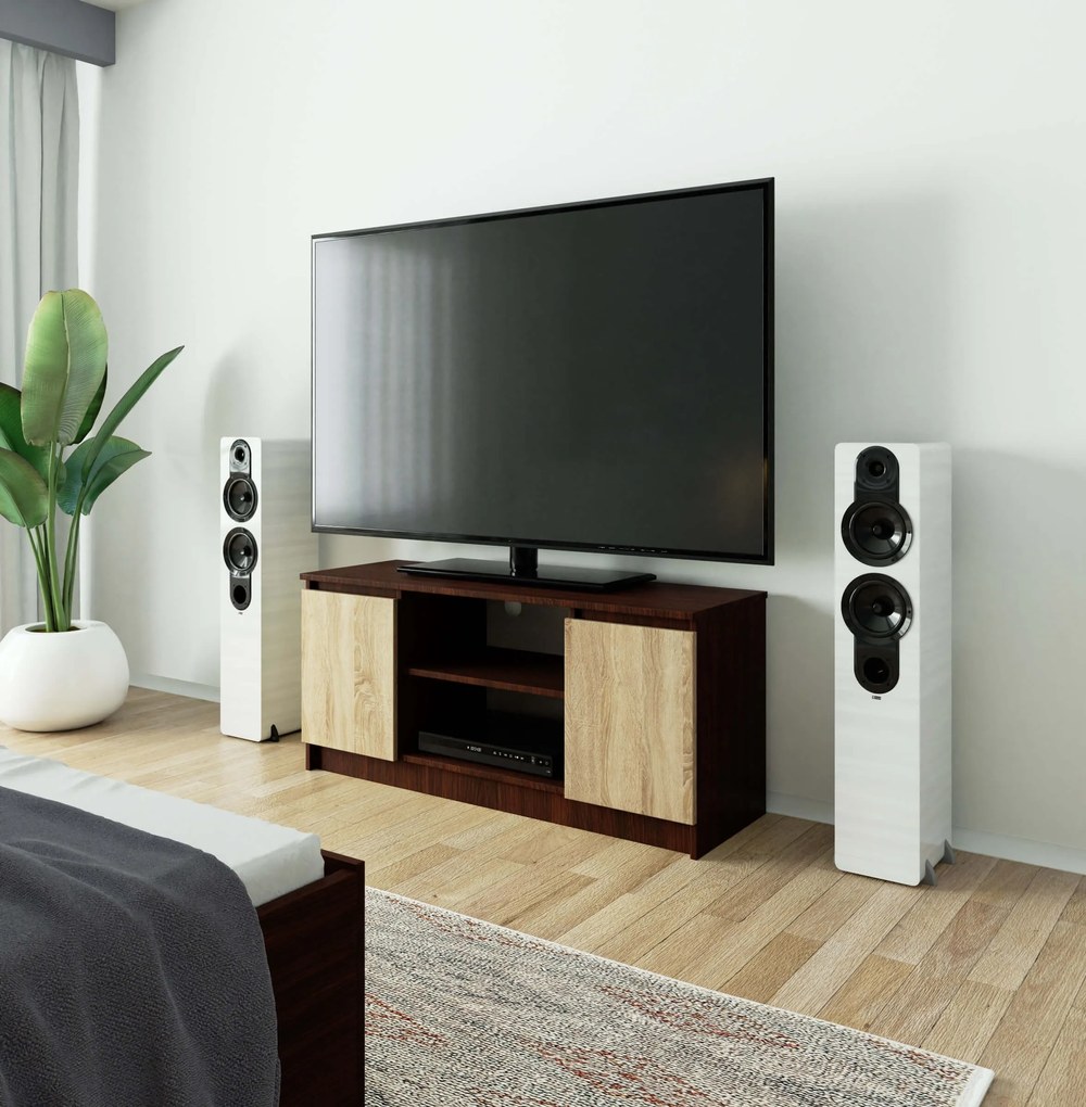 Măsuță TV Darian (wenge + Stejar sonoma). 1069383