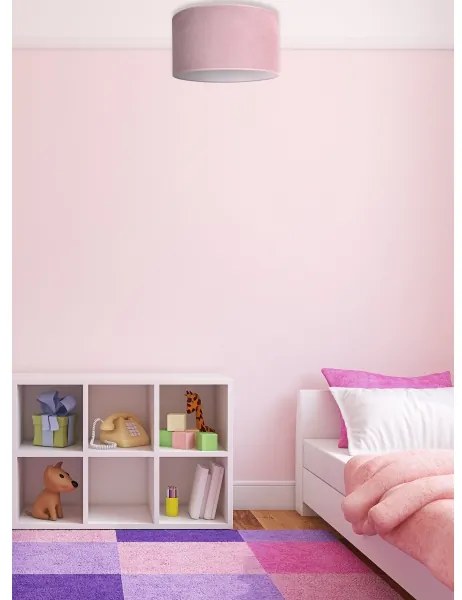 Duolla - Plafonieră BRISTOL 1xE27/15W/230V d. 45 cm roz/aurie