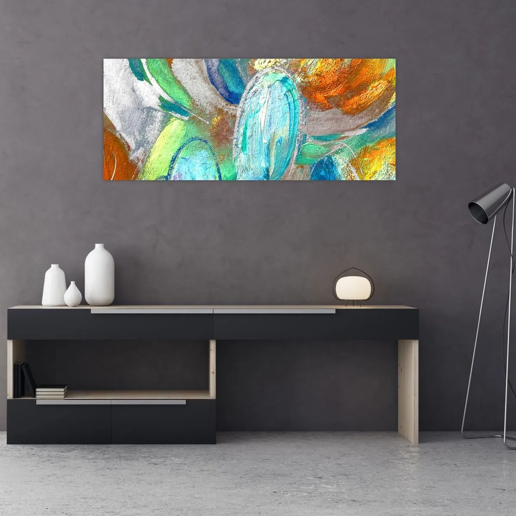 Tablou - Abstract colorat (120x50 cm)