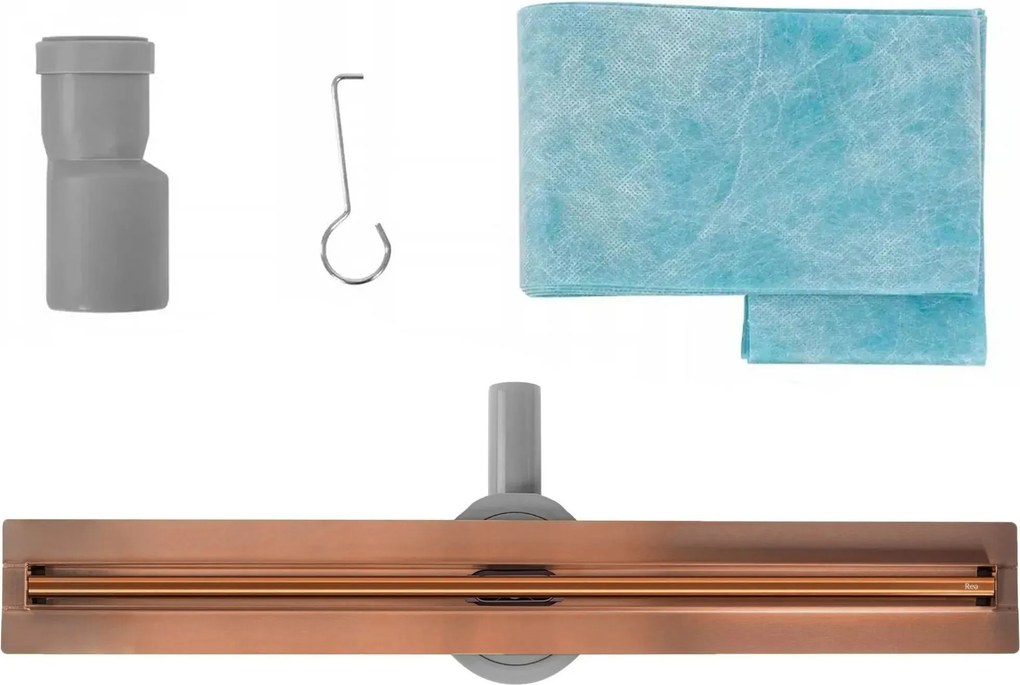 Rigola dus REA Neox Slim pro Brushed Copper 100
