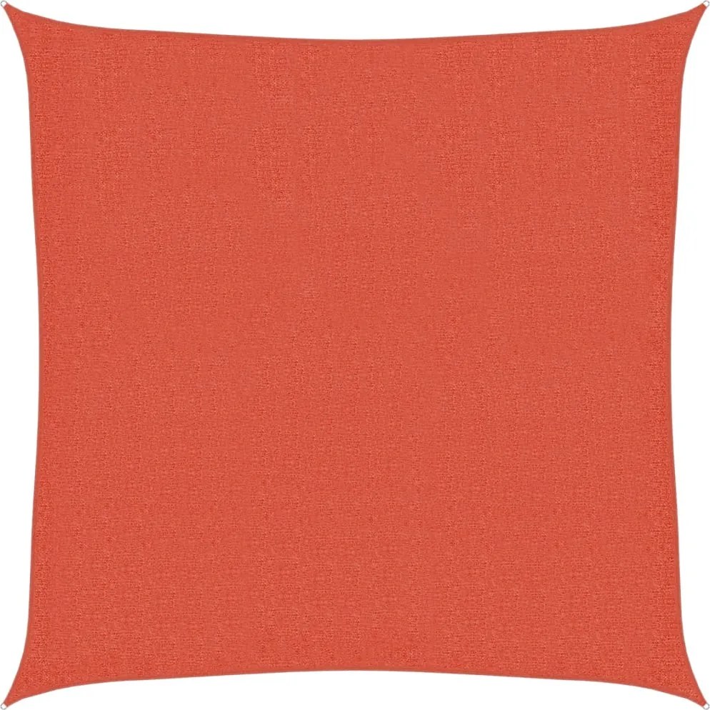 vidaXL Pânză parasolar, cărămiziu, 160 g / m² , 3x3 m, HDPE