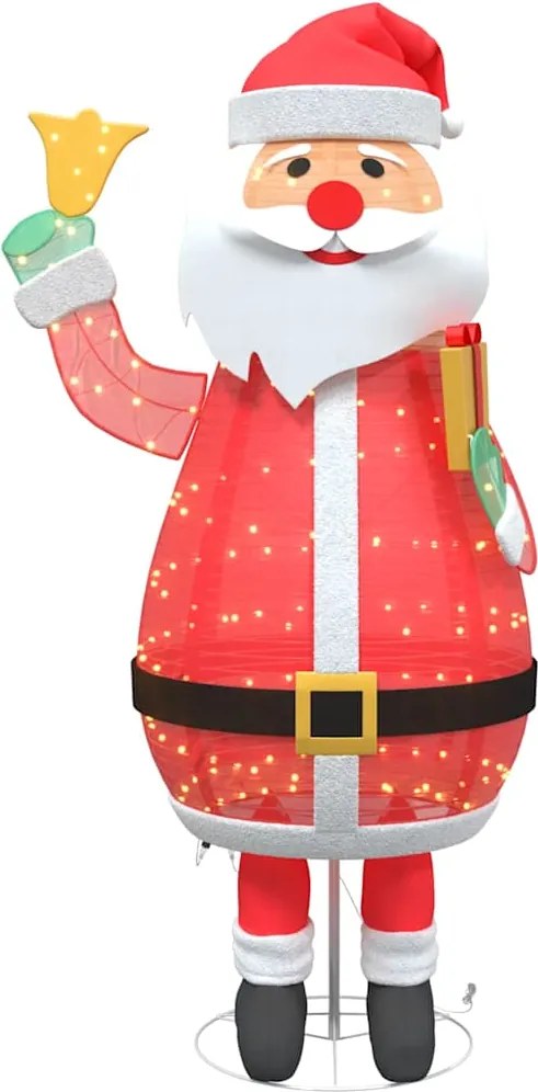 vidaXL Moș Crăciun de Crăciun Alb cald 100 x 180 cm țesătură