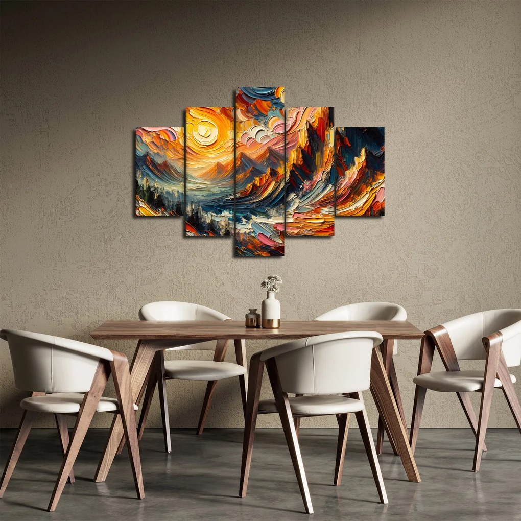 Tablou - Munte acoperit de soare (150x105 cm)