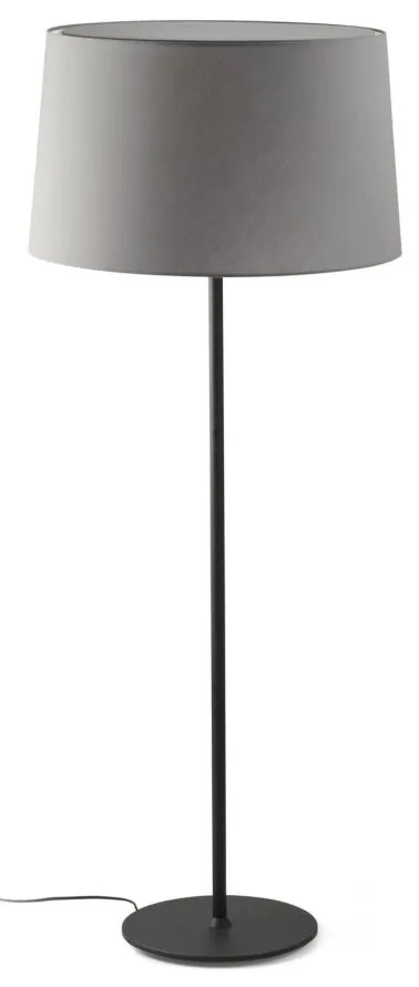 Lampa de podea abajur textil 64cm WINDSOR negru, gri