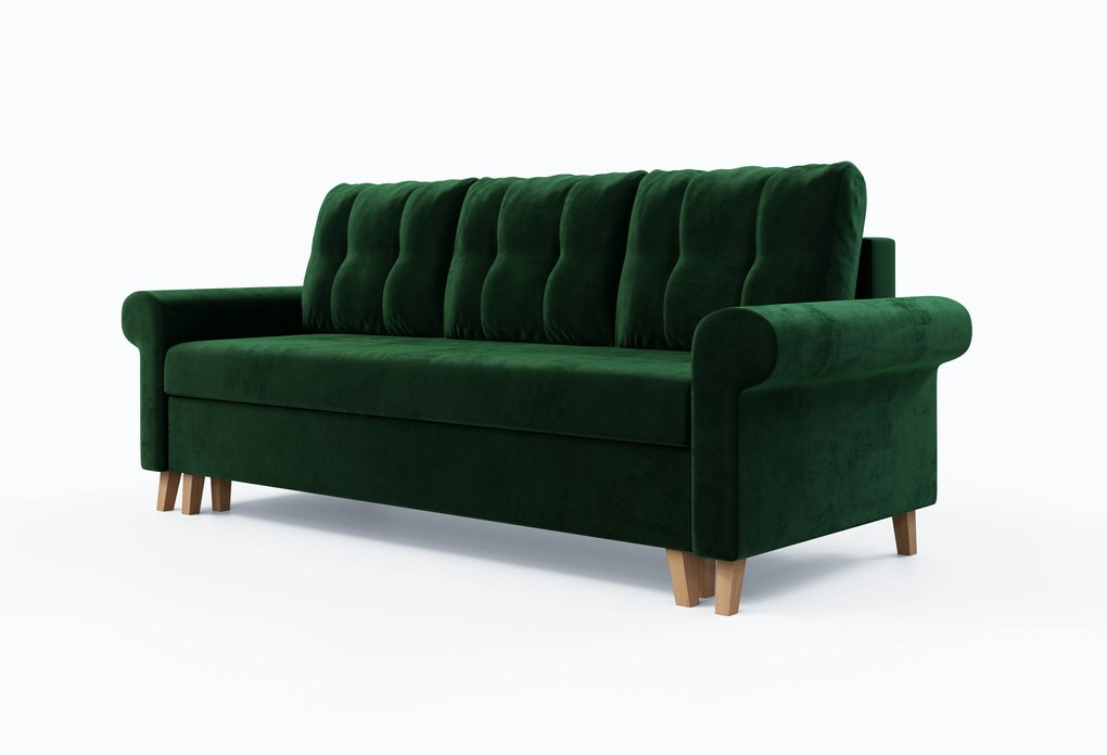Canapea trei locuri Ostrol 2 (verde închis). 1042667