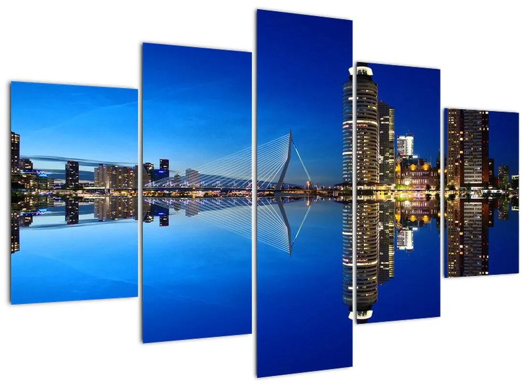 Tablou - Rotterdam nocturn (150x105 cm)