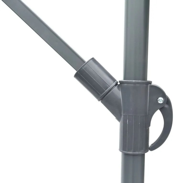 Umbrelă de grădină metalică 270 cm - teracotă