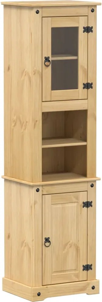 vidaXL Dulap de baie „Corona”, 50x40x185 cm, lemn masiv de pin