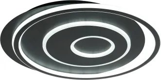 Brilagi - plafonieră LED dimmabilă IRIS LED/83W/230V 46x50 cm neagră + telecomandă