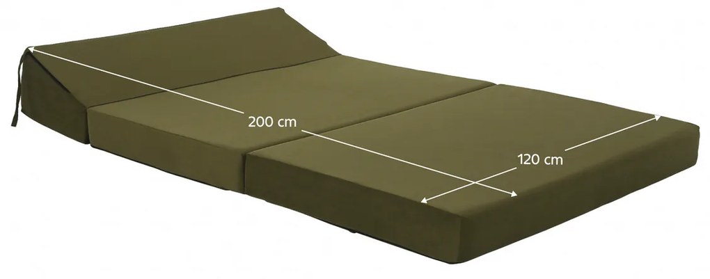 Scaun pliant/saltea VEDIS, verde