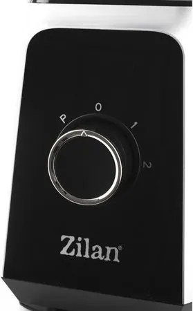 Blender ZILAN ZLN3925, 1.5 l, 2 viteze + Functie impuls, Zdrobire gheata, Vas de sticla, Inox