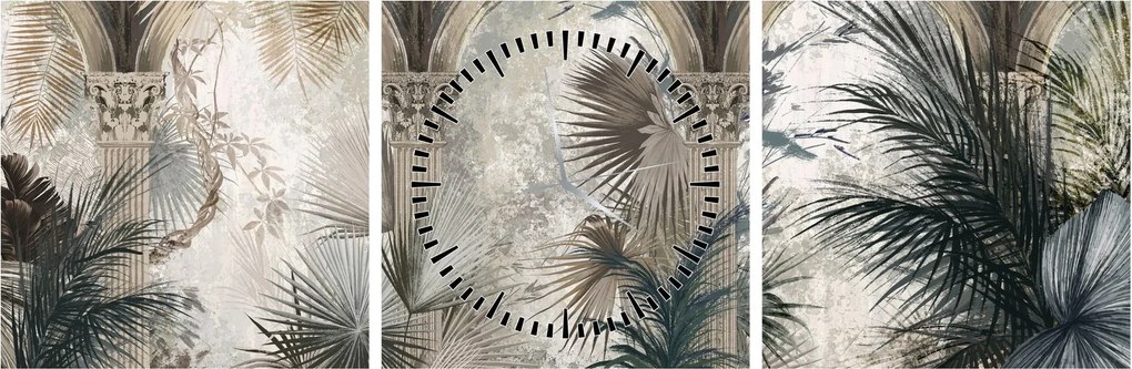 Tablou - Coloane (cu ceas) (90x30 cm)