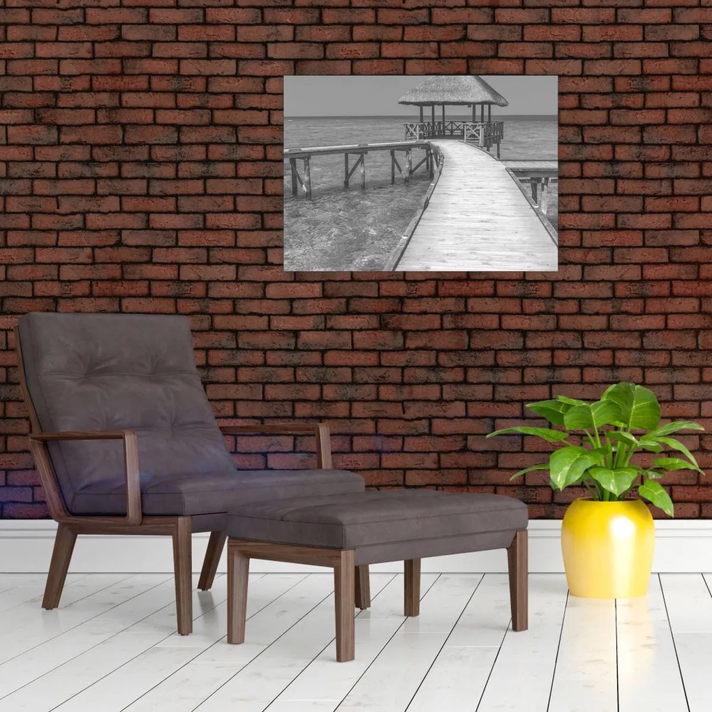 Tablou pe sticlă - Maldive (70x50 cm)