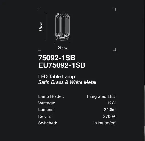 Veioza, lampa de masa LED design ambiental Belle