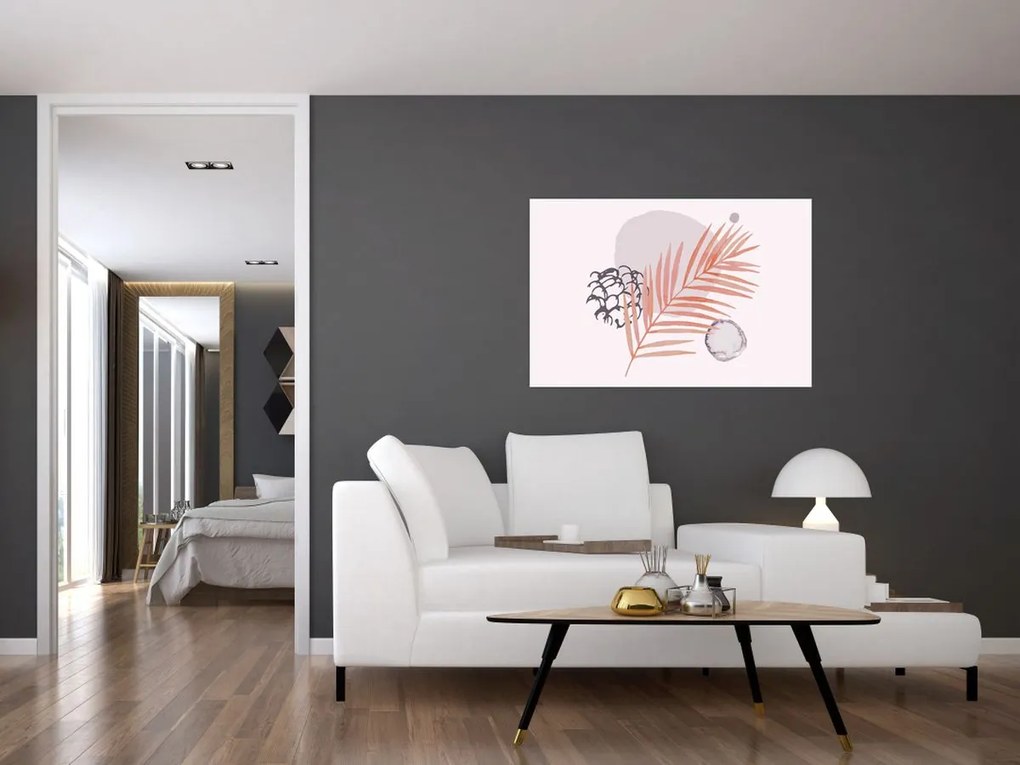 Tablou - Minimalism violet N⁰3 (90x60 cm)